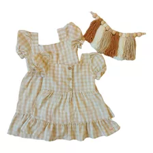 Vestido Infantil Menina 1 Ano - Leve E Romântico - Algodão