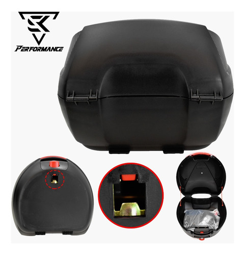 Caja Para Moto Con Reflejante 30 Lts Top Case + Regalo Foto 8