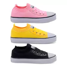 Kit 3 Pares Tênis Feminino Casual Original Star Promoção