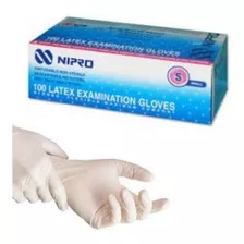 Guantes De Latex Caja X 100 Unidades Talla L Color Crema Con Polvo Sí