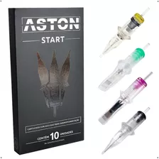 10 Cartucho Aston Para Máquina Tattoo Rotativa Pen Universal