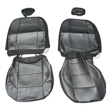 Funda Cubre Asiento Auto Simil Cuero Acolchada Fitter 