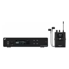 Sistema De Monitoramento Sennheiser Sem Fio Xsw Iem In-ear Cor Preto Cor Da Luz Set A Faixa De Frequência: 476-500 Mhz