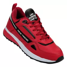 Tenis Moda Hombre Salvaje Tentación Rojo 06903630 Tacto Piel