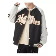 Chaqueta De Béisbol Con Estampado Guapo Casual Versátil