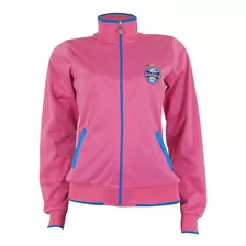 Jaqueta Feminina Gremio Rosa Esportiva Zíper Bolso Original