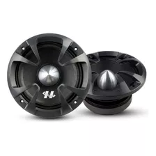 Par Woofer Medio Grave 8 Polegada 800w Pro Mb8k Hurricane 4o Cor Preto