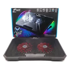 Base Refrigerante Gamer Luz Led Rgb 2 Usb 2 Ventiladores 