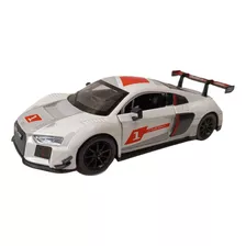 Audi R8 Lms, Metálico, 13cms, Escala 1:32, Color Blanco