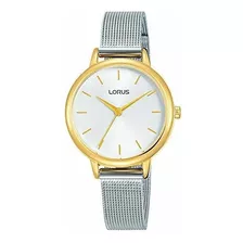 Reloj De Ra - - Quartz Ladies Two Tone White Dial Mesh Brace