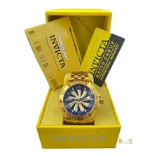 Relógio Banhado A Ouro 18k + Brinde Pulseira Grumet 13mm