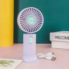 Mini Ventilador Pequeño Portátil: Silencioso Y Recargable