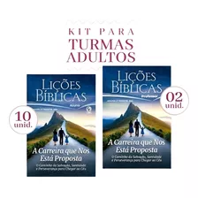 Kit De Lições Bíblicas Adulto Ebd 10 Aluno + 2 Professor - Escola Dominical