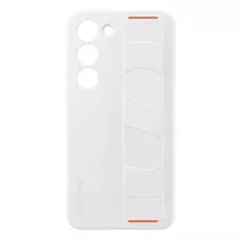 Funda Oficial Silicone Grip Para Samsung S23 Plus Blanco