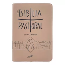 Nova Bíblia Pastoral Letra Grande - Zíper Marrom