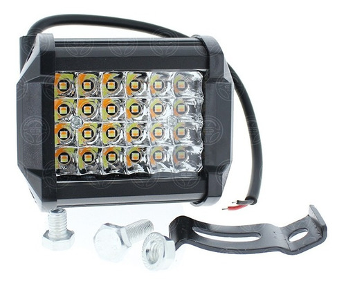 Par Faros 24 Led Dually Bicolor Blanco Ambar Estrobo 4x4 F1 Foto 6