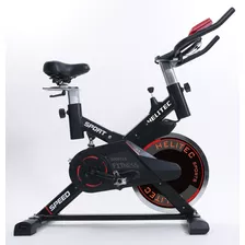 Bicicleta Fija Helitec Es-7702 Para Spinning Color Negro