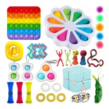 2021 Pop It Fidget Toys Antiestrés Juguete Colorido Nuevo 31