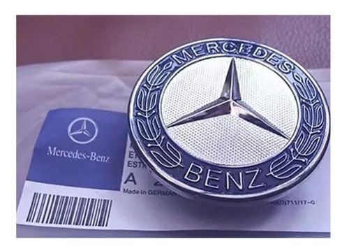 Emblema Cofre Mercedes Benz 57mm Amg Azul Capo  Foto 3