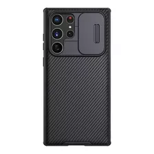 Forro Antigolpes Nillkin Camshield Pro Black Con Diseño Liso Para Samsung Galaxy S22 Ultra Por 1 Unidad
