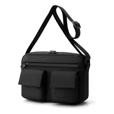 Bolso Bandolera Multifuncional Impermeable Para Hombre Negro