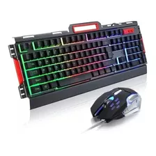 Exbom Teclado Mouse Gamer Led Metal Bk-g3000 Preto