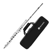 Flauta Transversal Harmonics C Hfl-5237s Soft Case Cor Prateado