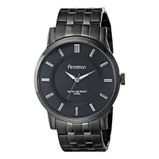 Reloj De Pulsera Armitron Para Hombre Negro Con Baño De Ione