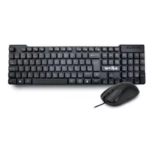 Combo Teclado Y Mouse Usb Alambrico Weibo Fc-535 Color Del Teclado Negro