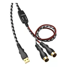 Nuosiya Cable Midi, Cable De Interfaz Midi A Usb De 4.5 Pies