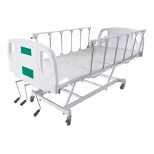 Cama Hospitalar 3 Movimentos Manual + Colchão + Frete Grátis