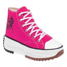 Tenis Mujer American Polo 2577 Fucsia 117-784