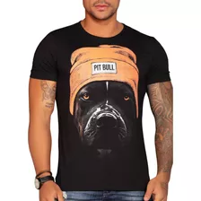 Camisetas Masculinas Camisa Pit Bull 