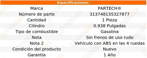 1- Bomba Frenos Dodge Intrepid 3.2l V6 1998/2001 Partech Foto 5