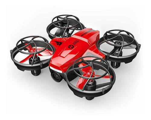 Mini Drone Holy Stone Hs420 Con Cámara Hd   Rojo 2.4ghz 3 Baterías