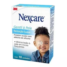 Protetor Ocular Nexcare Infantil Remoção Suave 10 Unidades