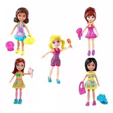 Kit 5 Bonecas Polly Pocket Original Mattel Frete Gratis