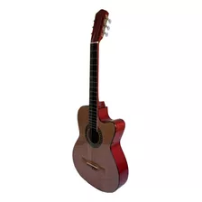 Guitarra Acústica Curva Ocelotl® Paquete Vital De Accesorios Color Vino Orientación De La Mano Derecha