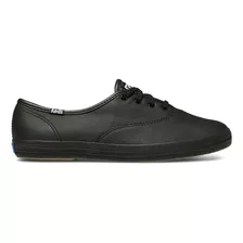 Zapatilla Cuero Keds Mujer Champion Negra