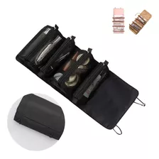 Necessaire Viagem Divisórias Organizador Malas Maquiagem Cor Preto