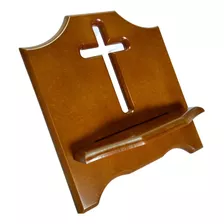 Porta Biblia Suporte Missal Aparador Para Leitura Em Madeira