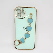 Funda Protectora Con Agarre De Figura Corazón Para iPhone