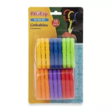 Nuby Linkables, 18 Coloridos Enlaces Acoplables Para Cocheci