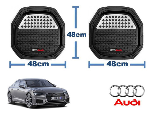 Tapetes 4 Piezas Charola 3d Logo Audi A6 R6 Rs6 2018 A 2023 Foto 3