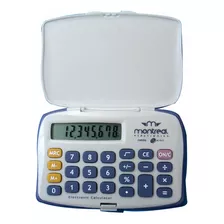 Pack 5 Unid Calculadora Montreal Cme006-5 Con Tapa 8 Dígitos Color Gris
