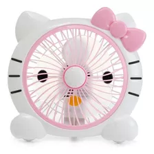 Ventilador Hello Kitty De Escritorio Rosada 2 Verlocidades