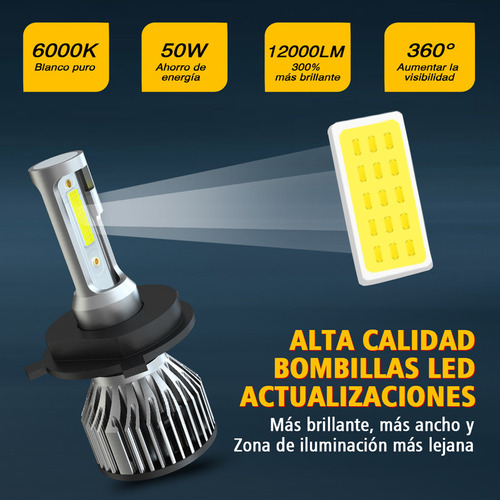 Para Mercury Milan 2006-2009 6000k Kit De Faros Led Foto 3