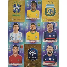 Kit Figurinhas Avulsas Copa Do Mundo 2022 Complete Seu Album