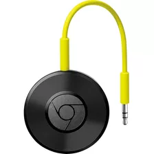 Google Chromecast Audio - Amplificador Inalámbrico Portátil - Negro Brillante, J42r-uxga
