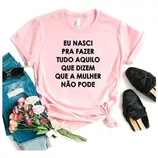 Blusa Feminina Acordei Mais Cedo Para Me Atrasar Com Calma